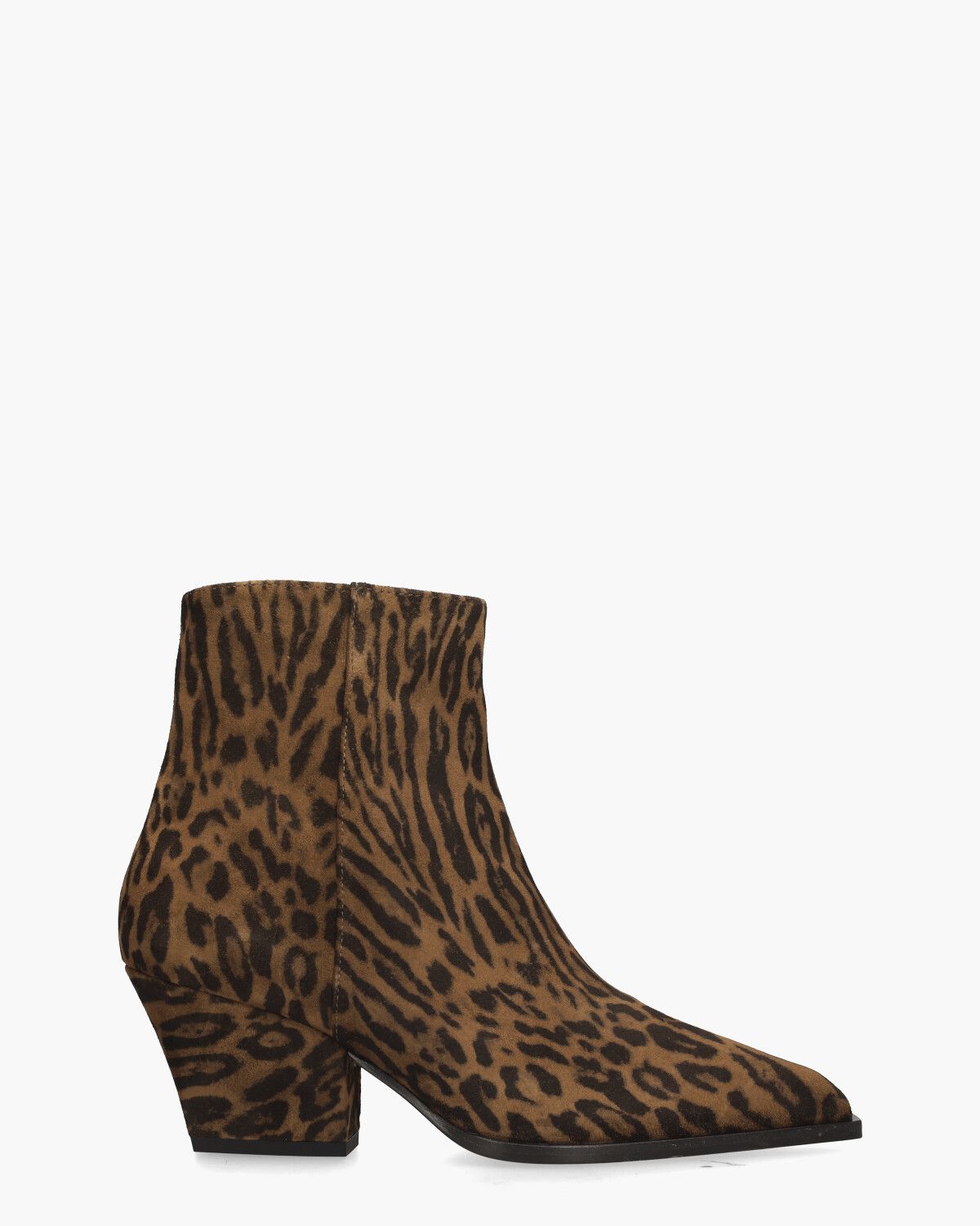 Scarlet Bruin/Zwart Dames Enkelboots
