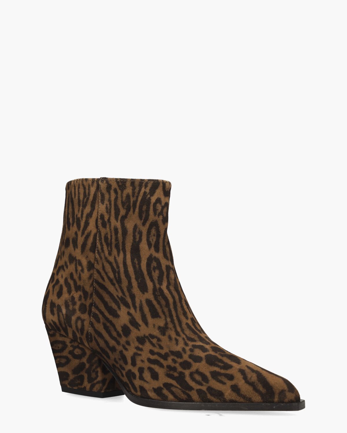 Scarlet Bruin/Zwart Dames Enkelboots