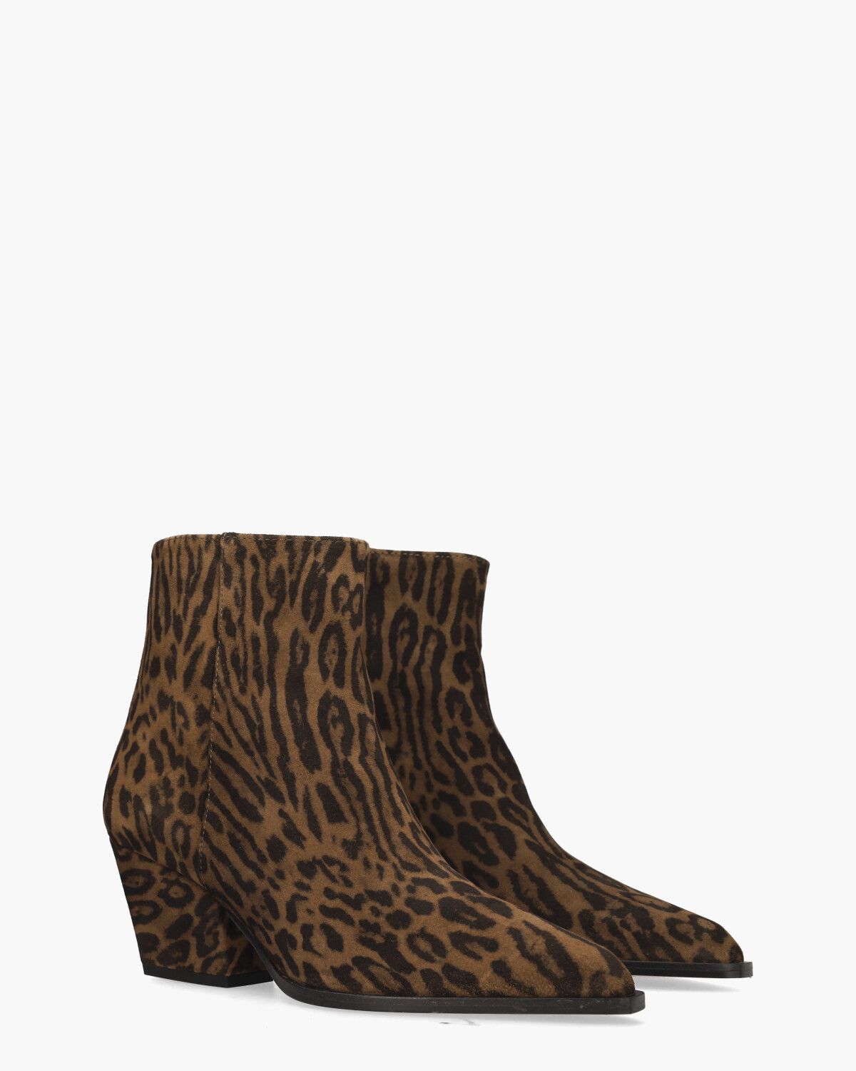 Scarlet Bruin/Zwart Dames Enkelboots