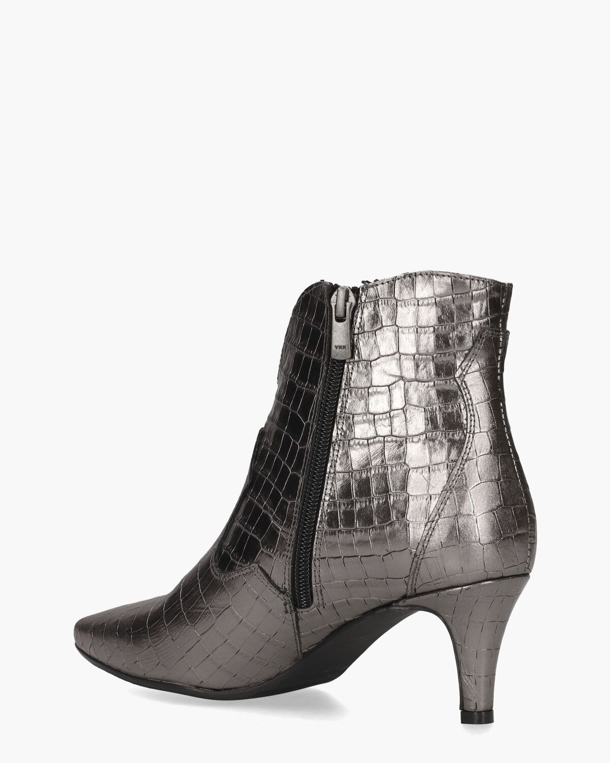 Evi-4 Zilvergrijs Dames Enkelboots