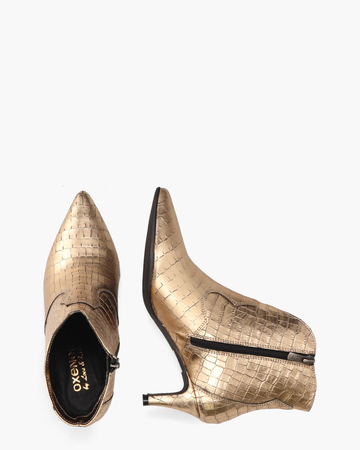 Evi Goud Dames Enkelboots
