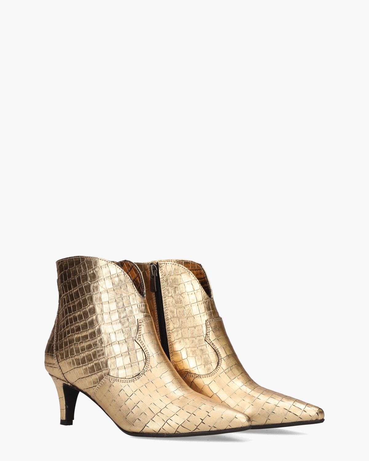 Evi Goud Dames Enkelboots