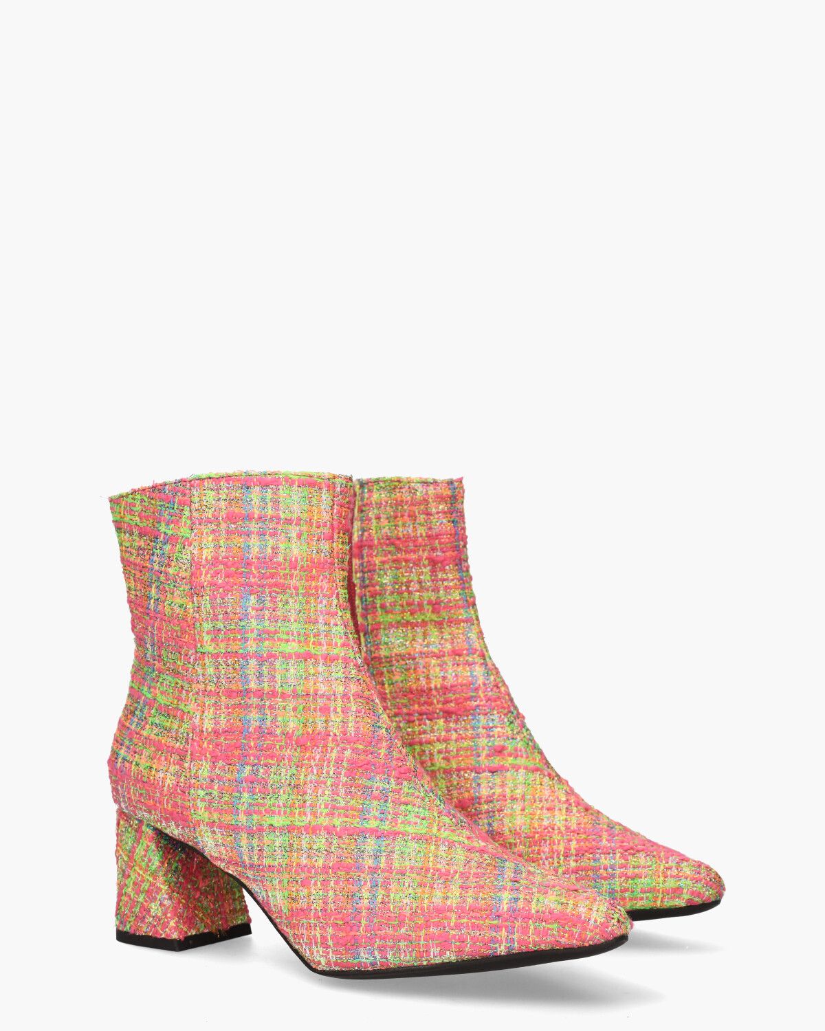 Lugano Tweed Multicolor Dames Enkelboots