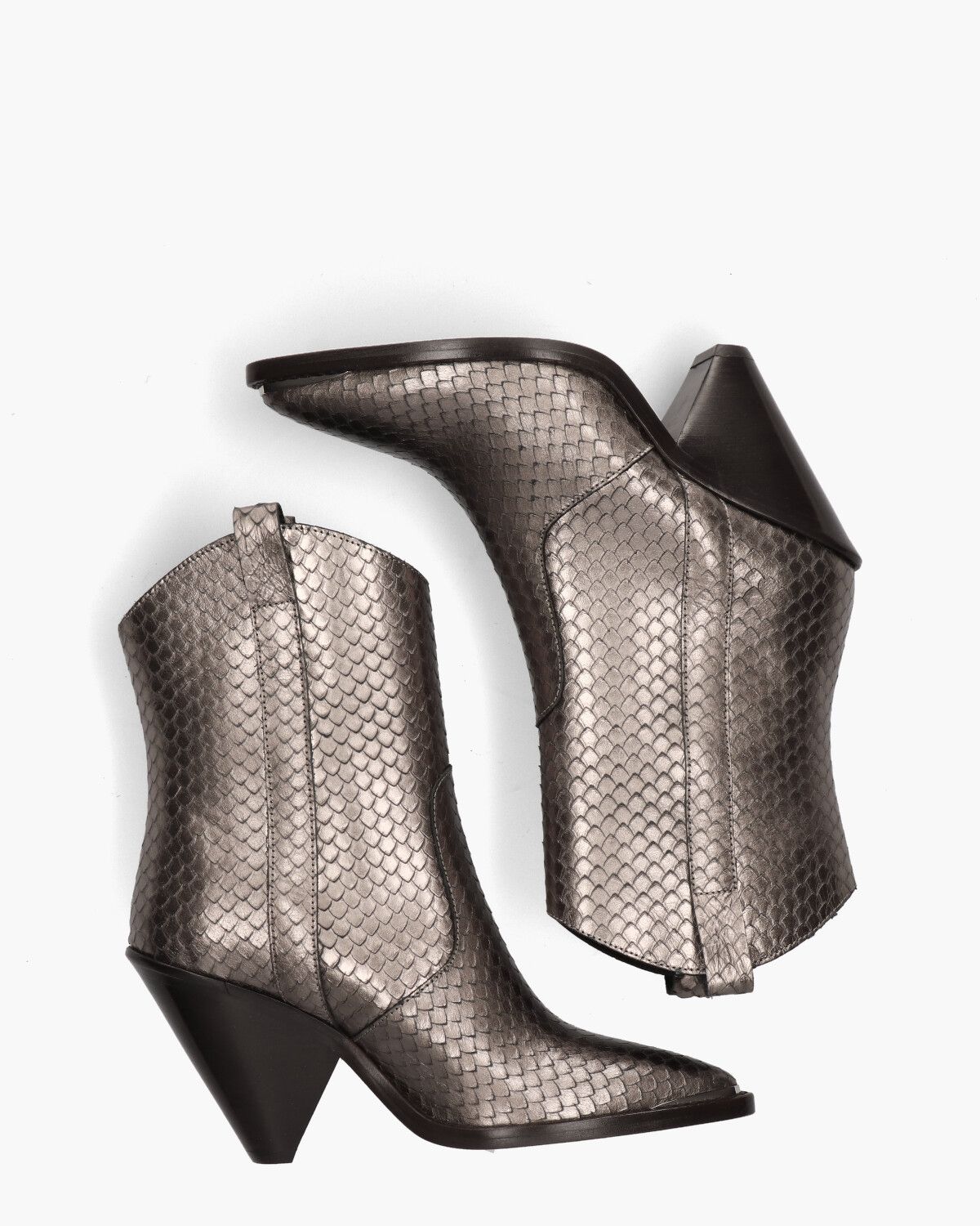TL-12031 Zilvergrijs Dames Enkelboots