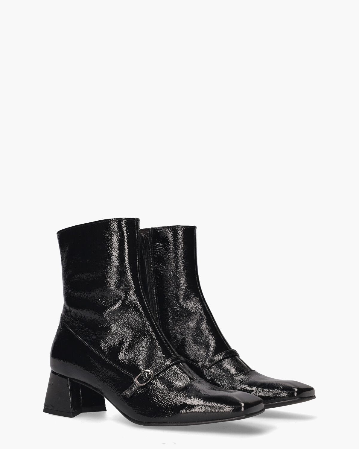 2901 Zwart Dames Enkelboots