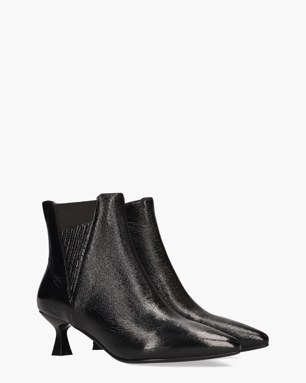Urma Zwart Dames Enkelboots