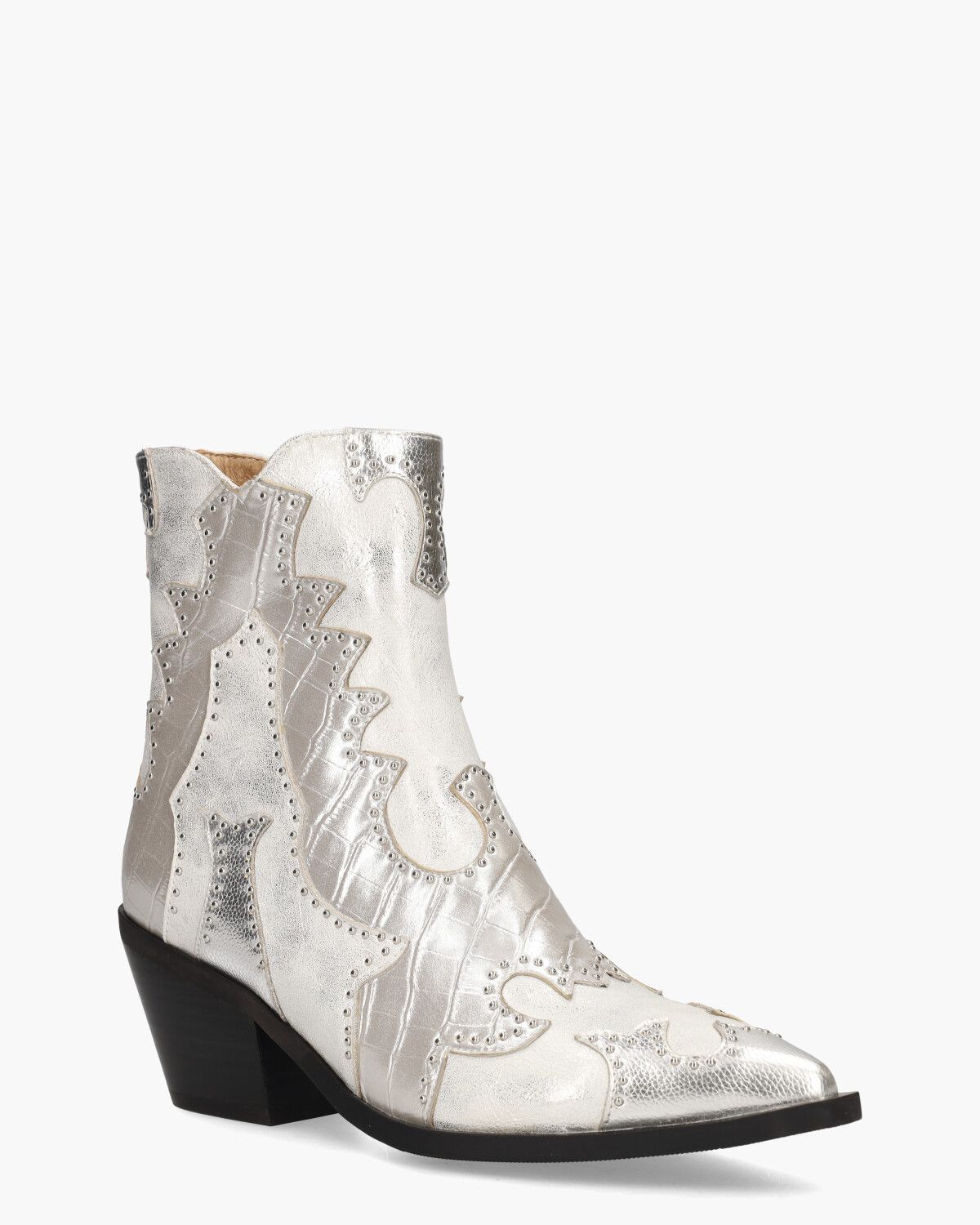 Rodeo Zilver Dames Enkelboots
