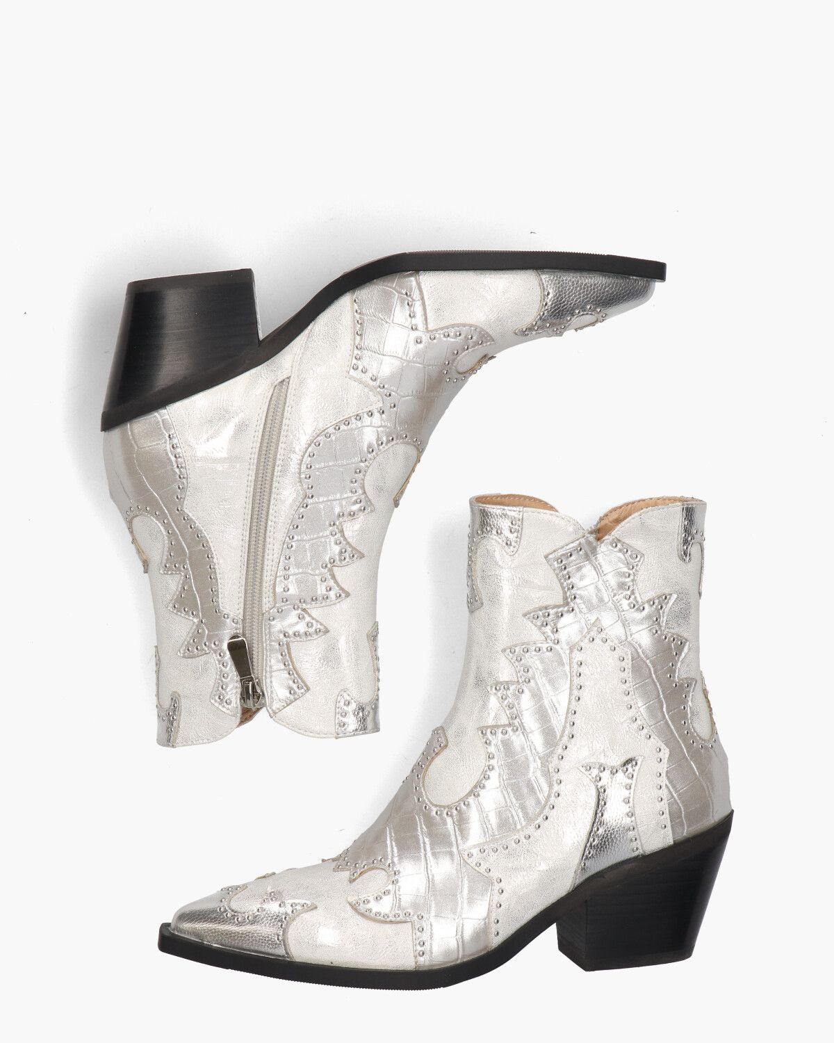 Rodeo Zilver Dames Enkelboots