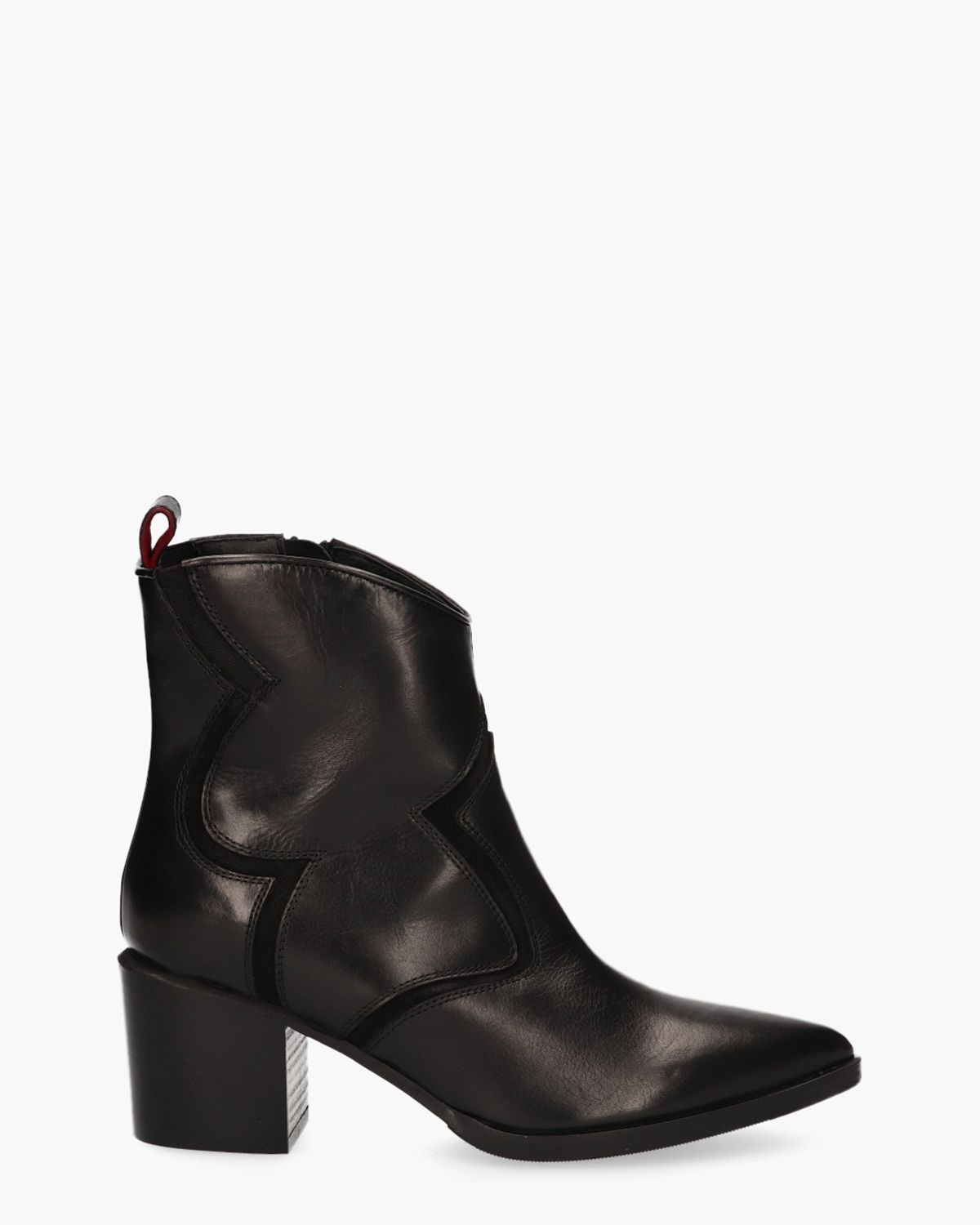 31313 Zwart Dames Enkelboots