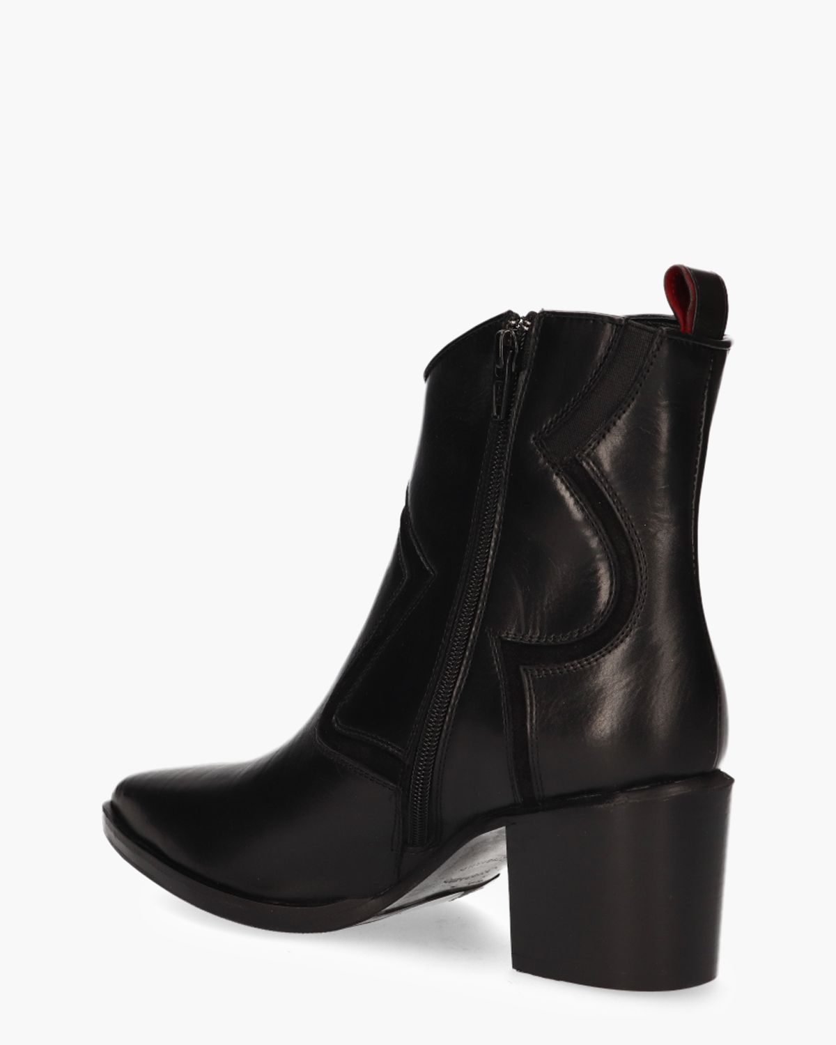 31313 Zwart Dames Enkelboots