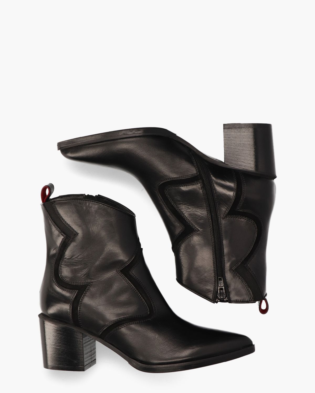 31313 Zwart Dames Enkelboots