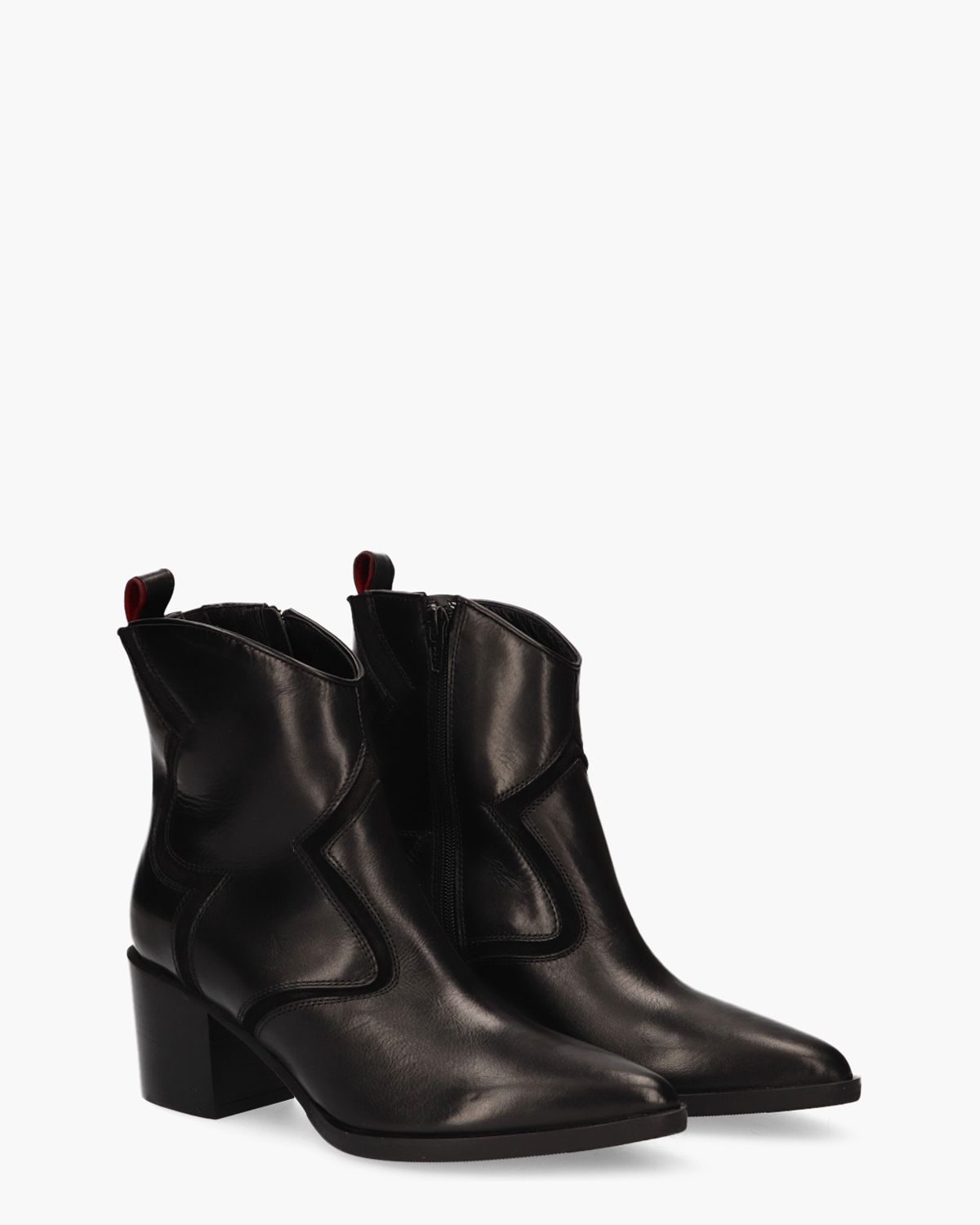31313 Zwart Dames Enkelboots