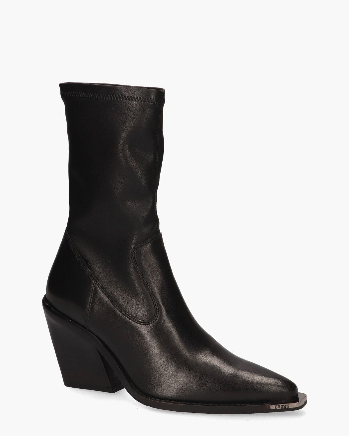 New-Kole Low Stretch Zwart Dames Enkelboots