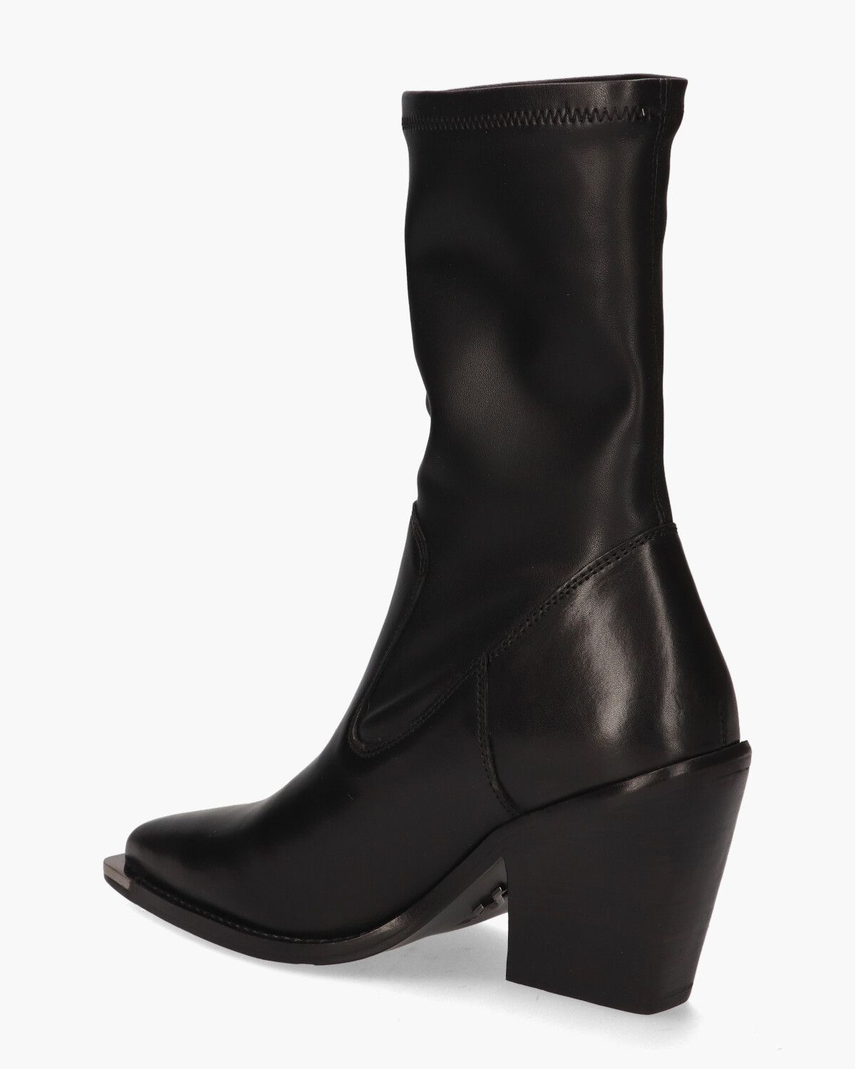 New-Kole Low Stretch Zwart Dames Enkelboots