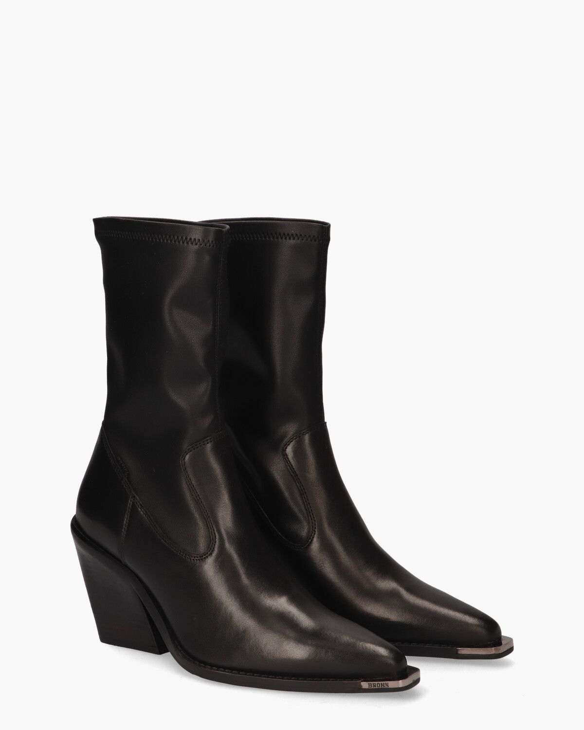 New-Kole Low Stretch Zwart Dames Enkelboots