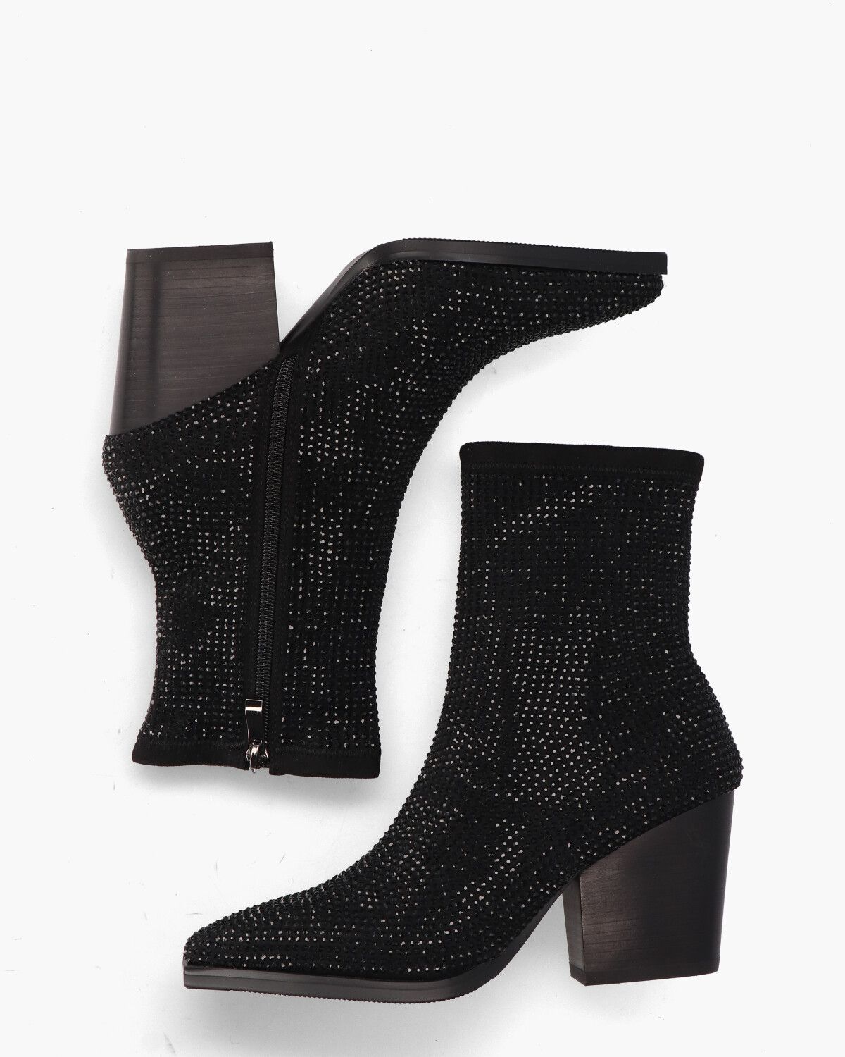 NA001 Zwart Dames Enkelboots