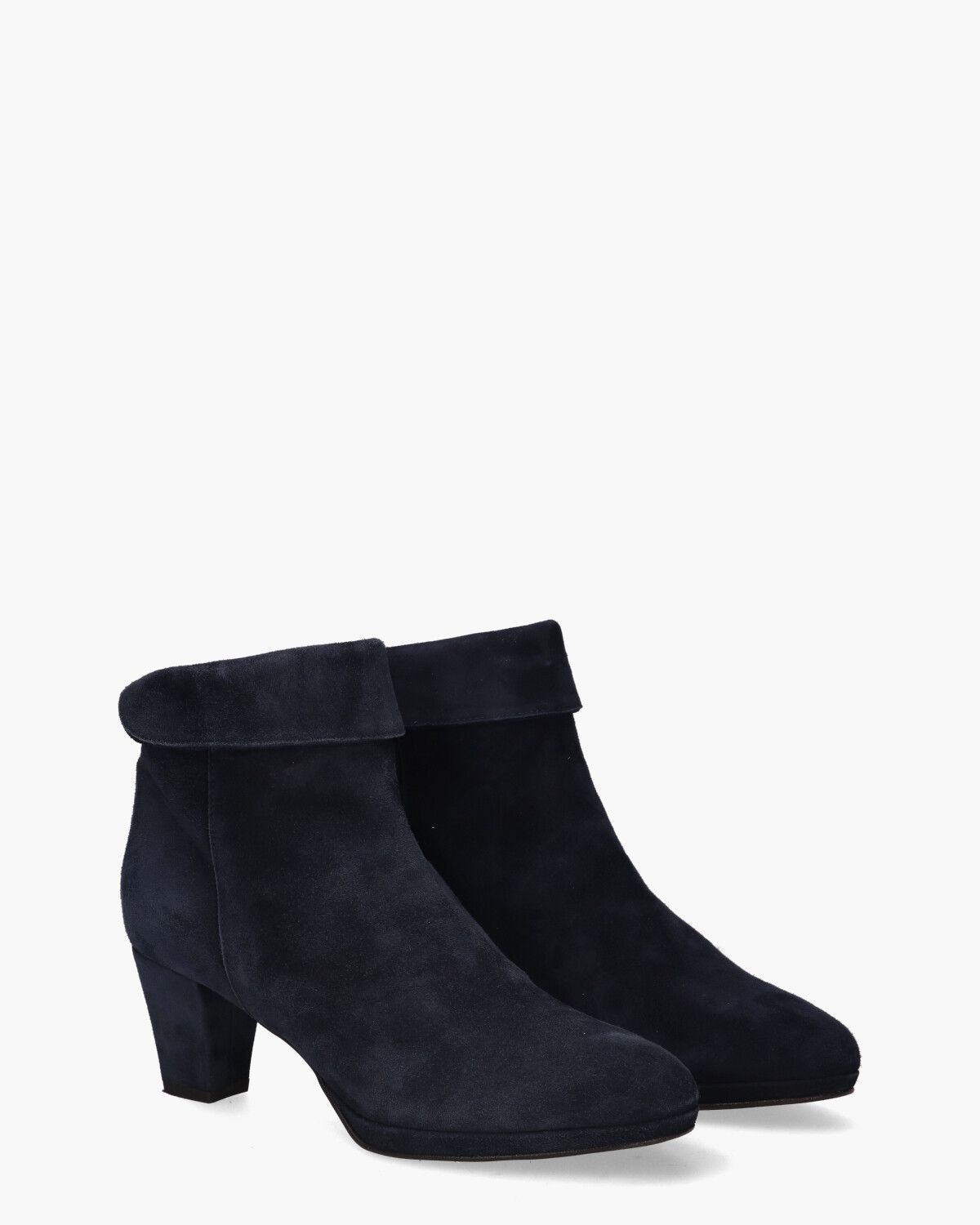 8986 Donkerblauw Dames Enkelboots