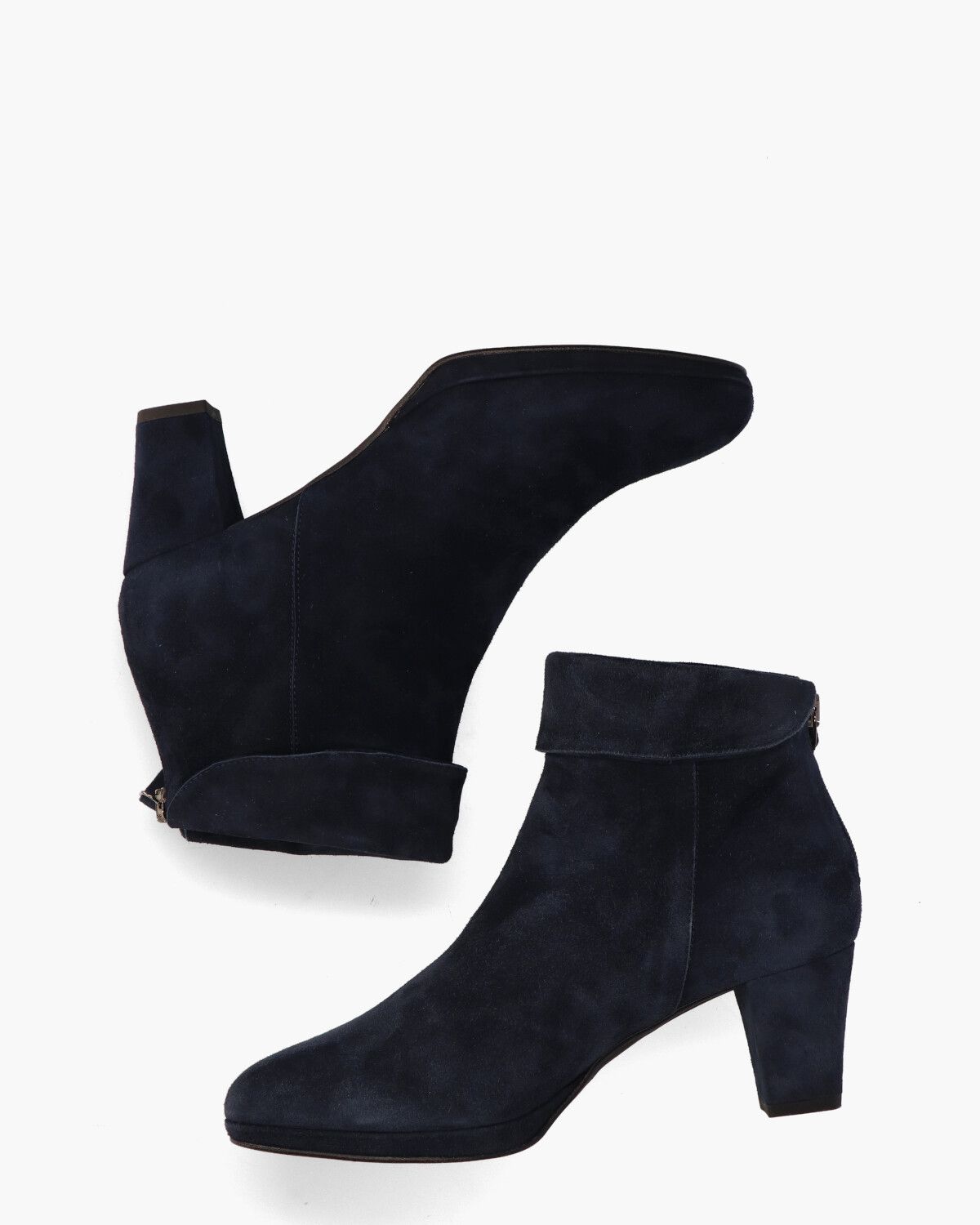 8986 Donkerblauw Dames Enkelboots