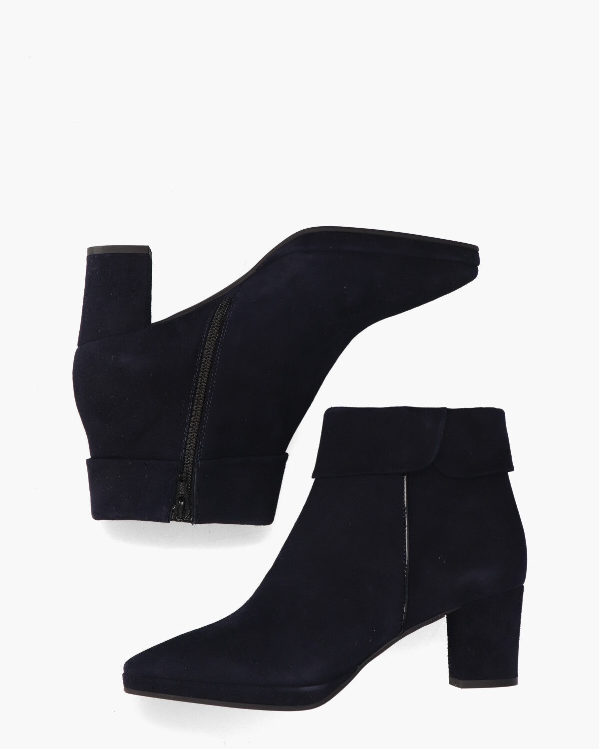 24I121 Donkerblauw Dames Enkelboots