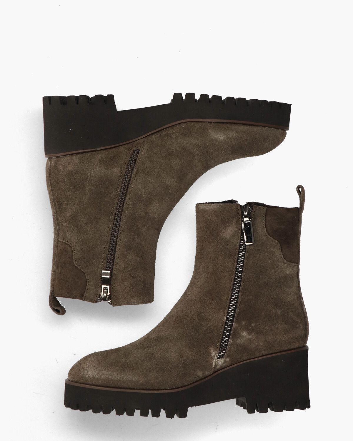 2245066 Donkerbruin Dames Enkelboots