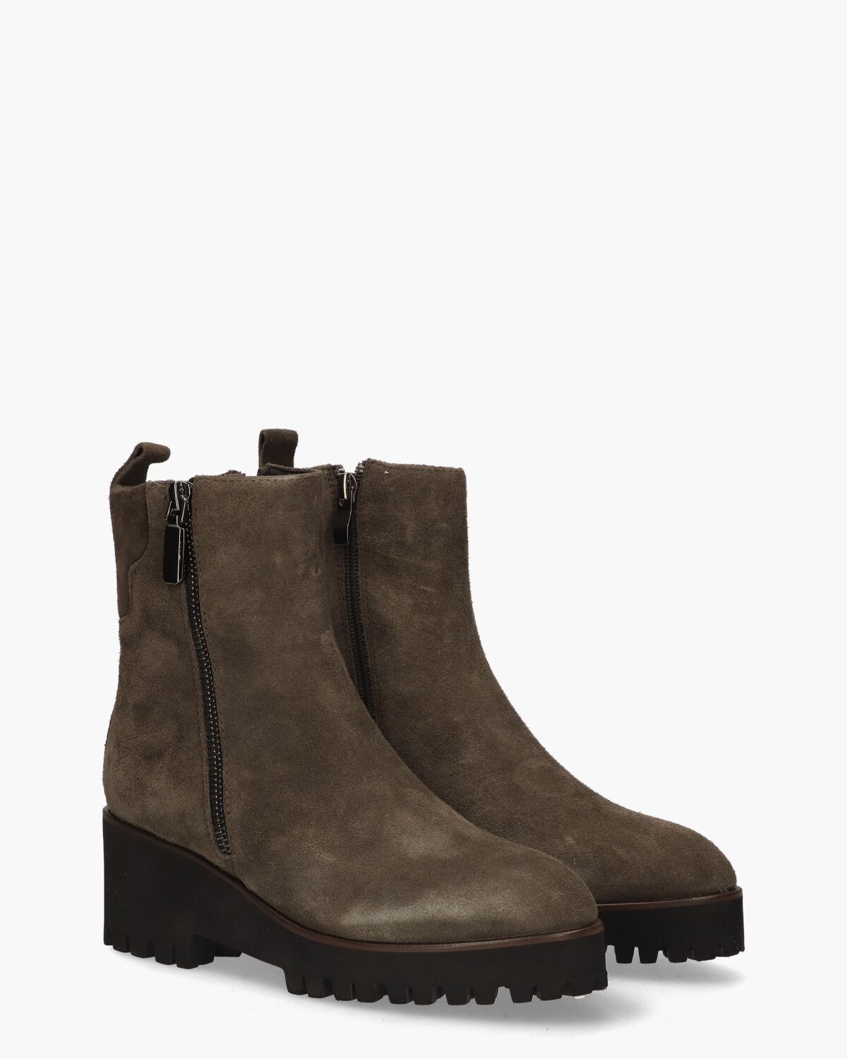 2245066 Donkerbruin Dames Enkelboots