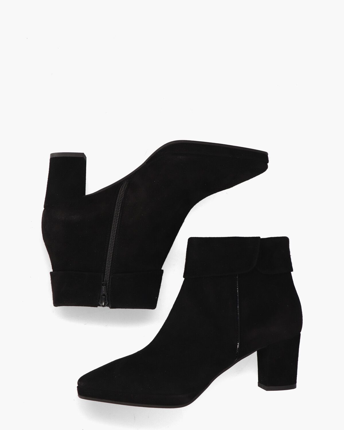 24I121 Zwart Dames Enkelboots
