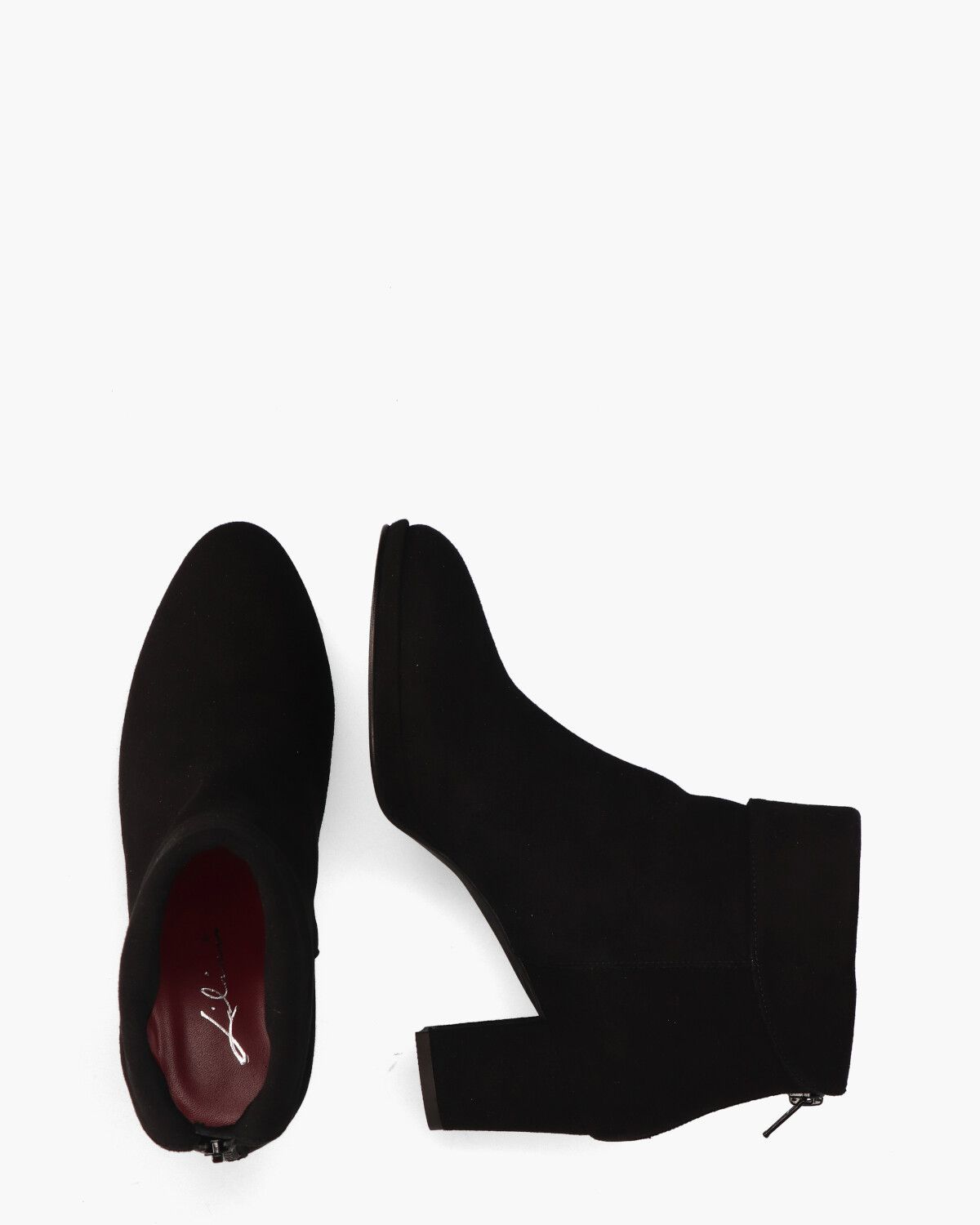 8986P Zwart Dames Enkelboots