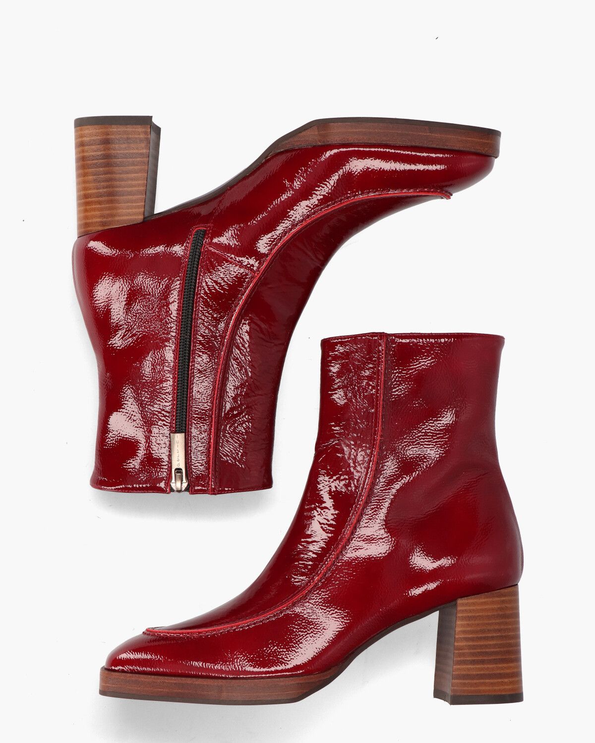 32506 Rood Dames Enkelboots