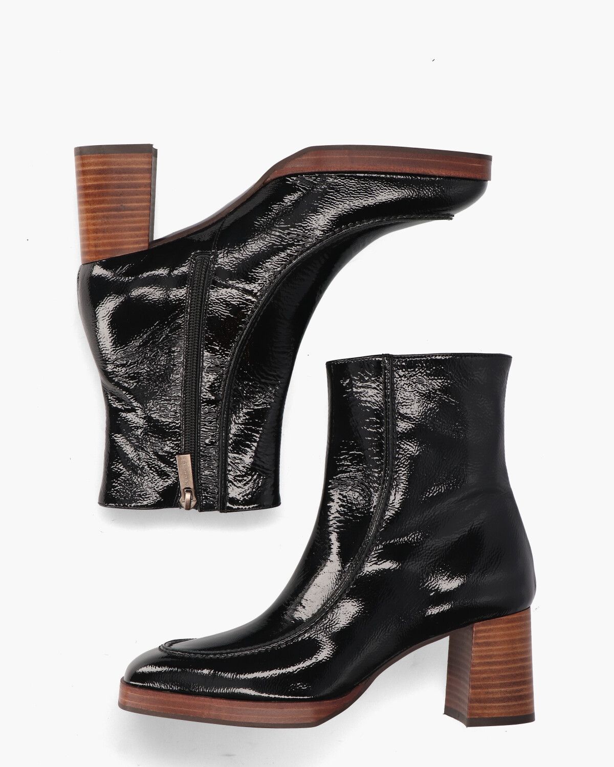 32506 Zwart Dames Enkelboots