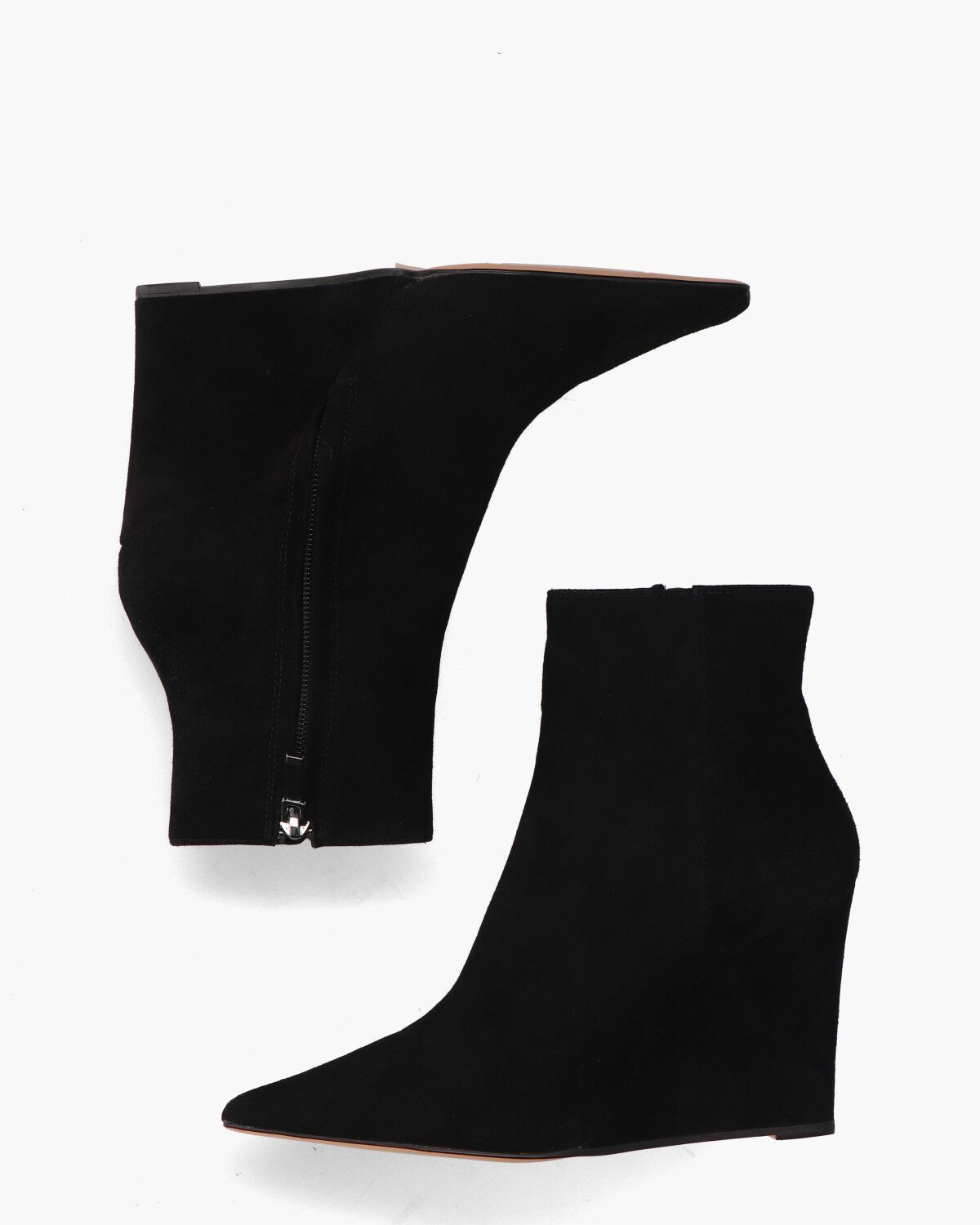 Renes Zwart Dames Enkelboots