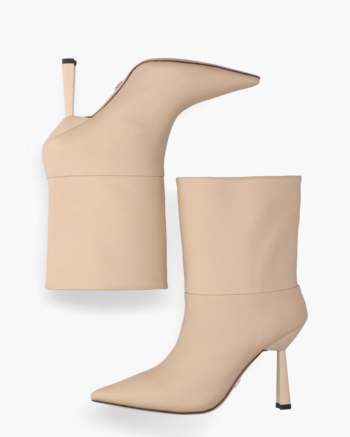 018B10BK Nude Damesboots