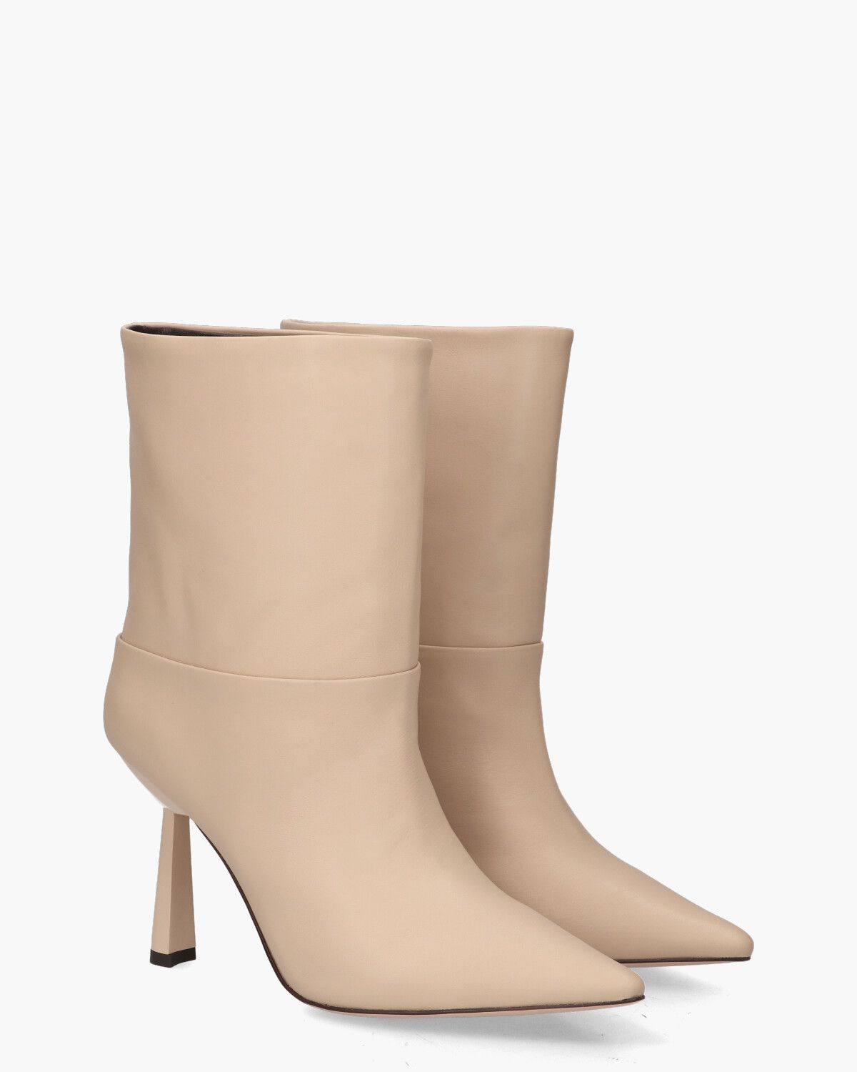 018B10BK Nude Damesboots