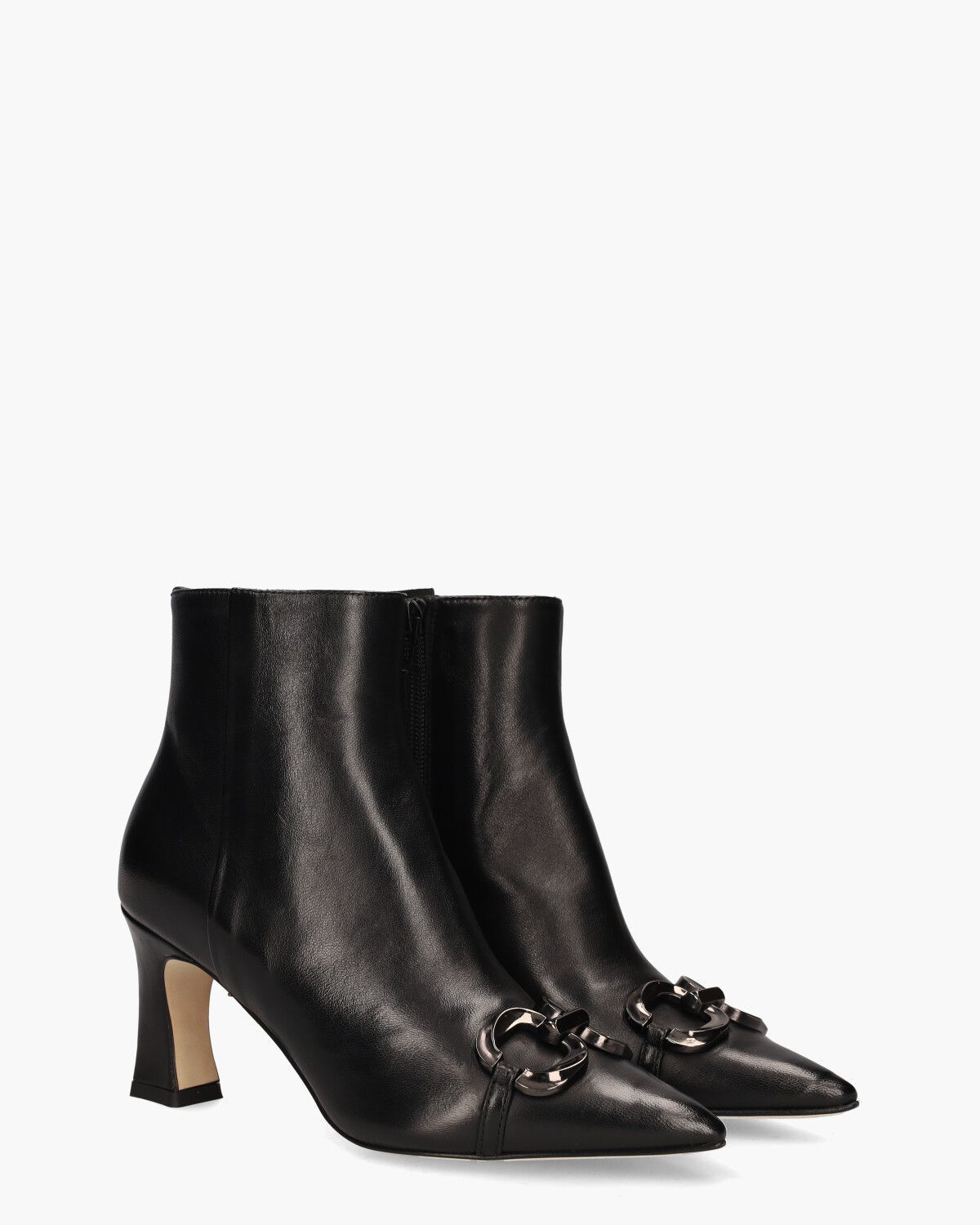 12327 Zwart Dames Enkelboots