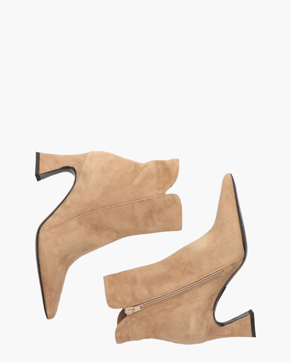 9207 Lichtbruin Dames Enkelboots