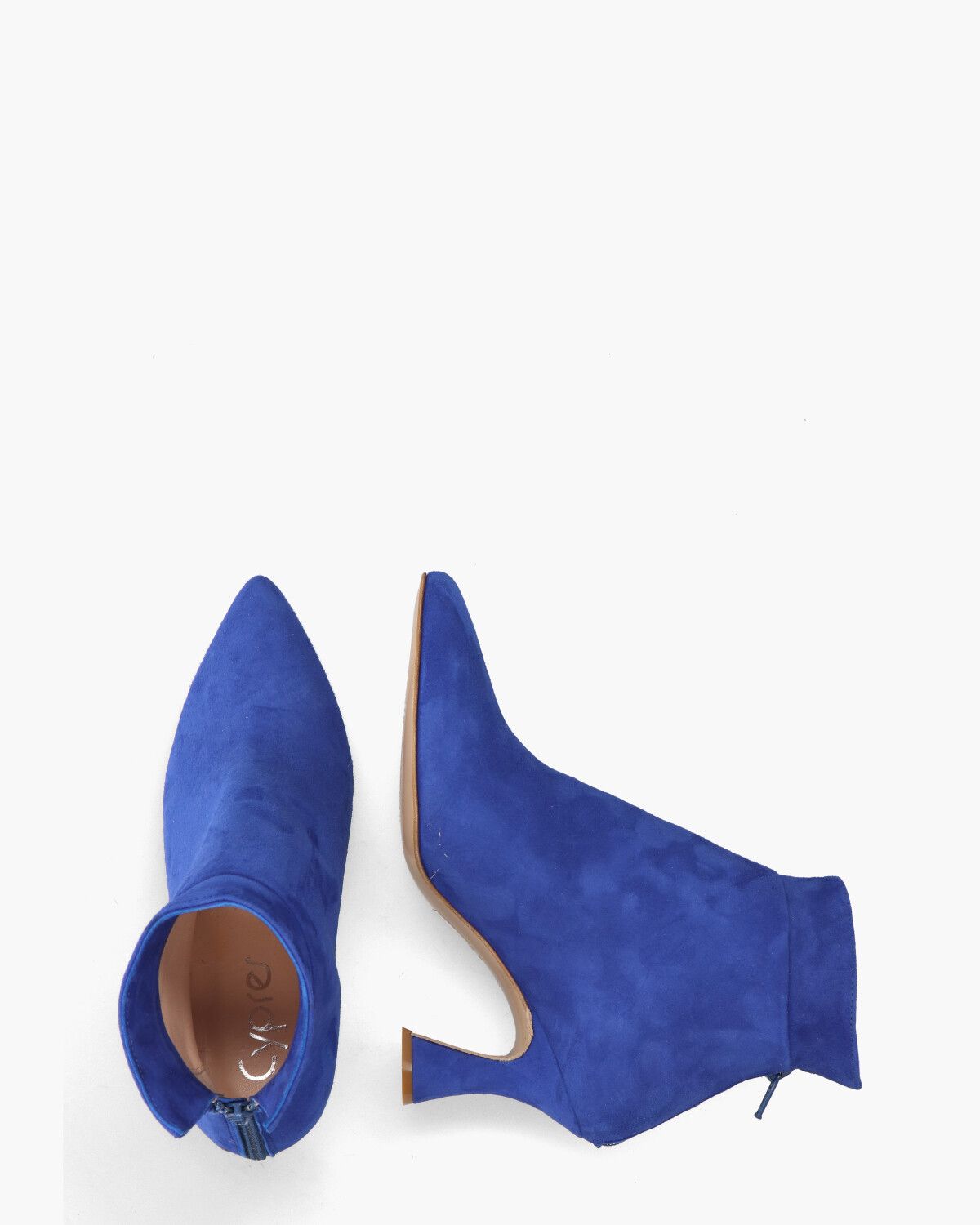  9928 Kobaltblauw Dames Enkelboots