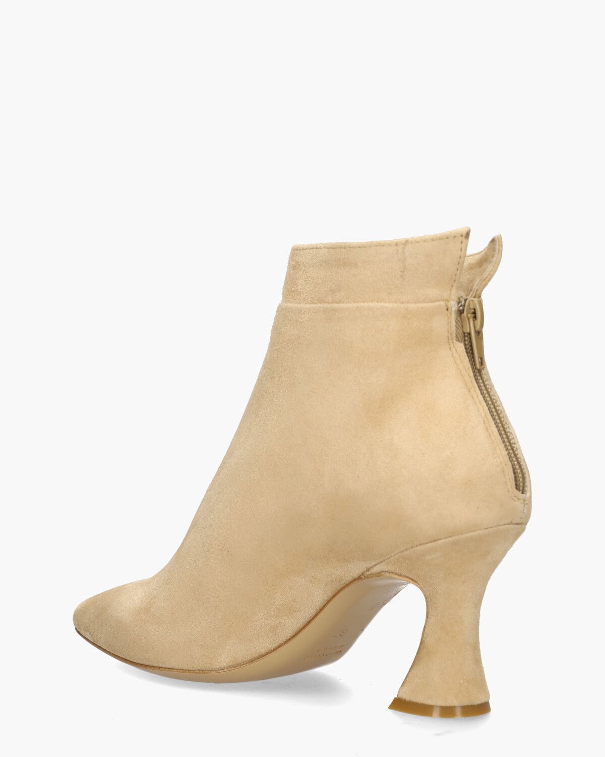 9928 Beige Dames Enkelboots