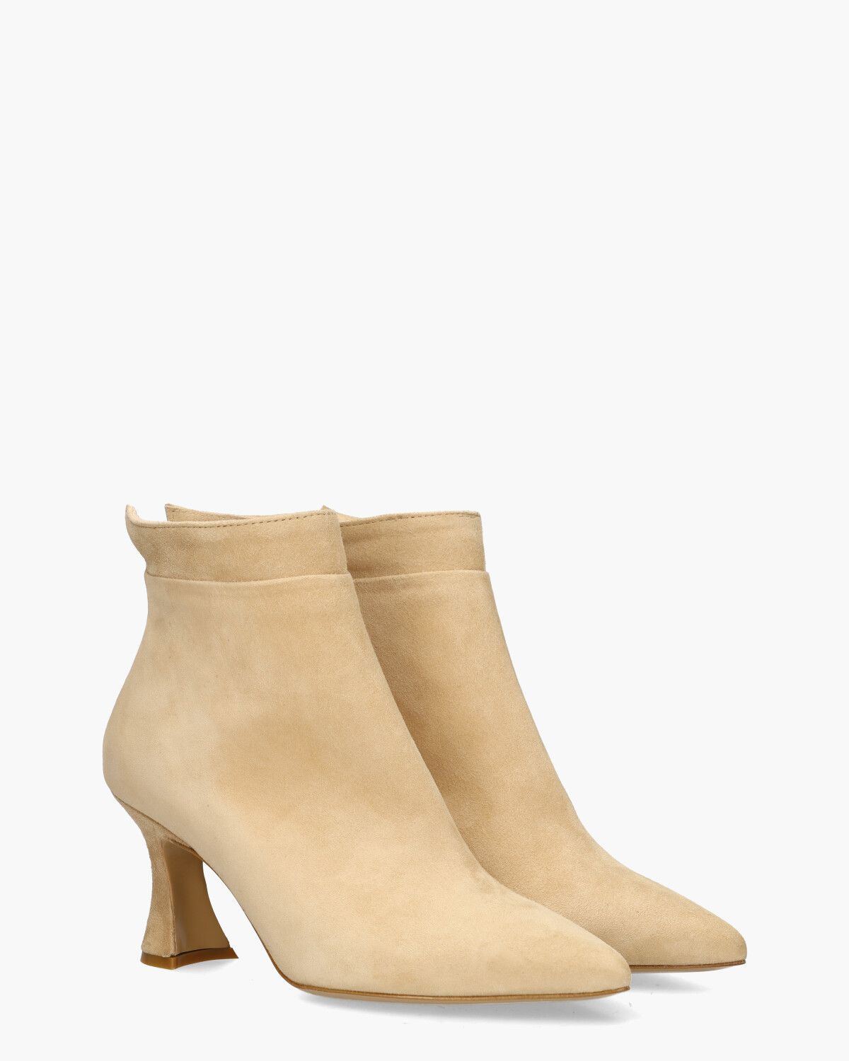 9928 Beige Dames Enkelboots