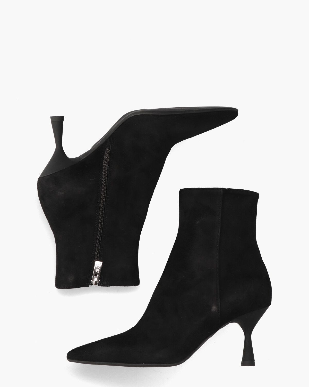 Ide Zwart Dames Enkelboots