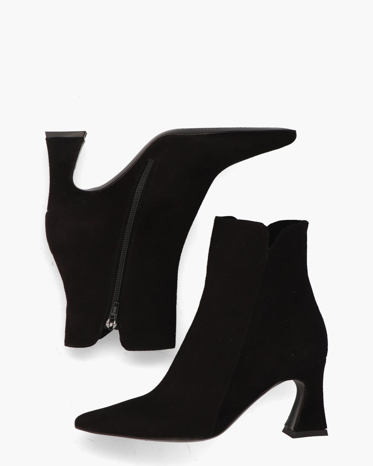9207 Zwart Dames Enkelboots