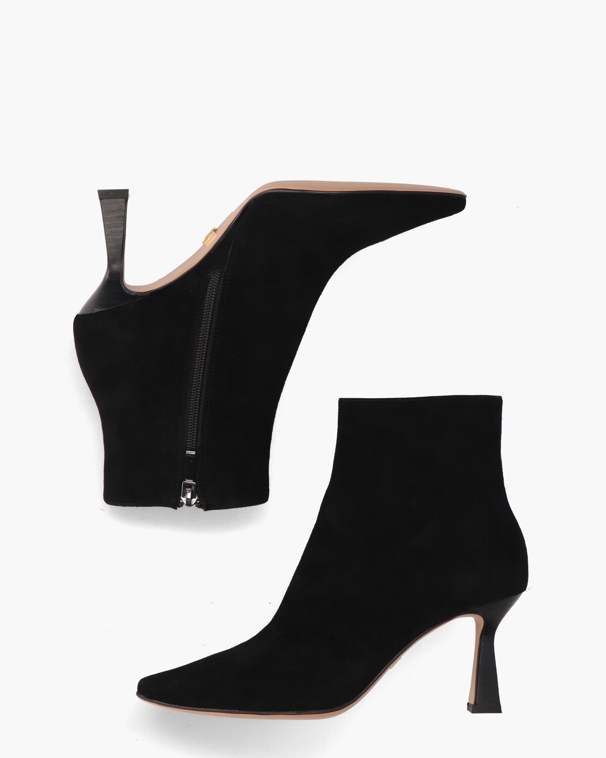 Antonieta Zwart Dames Enkelboots