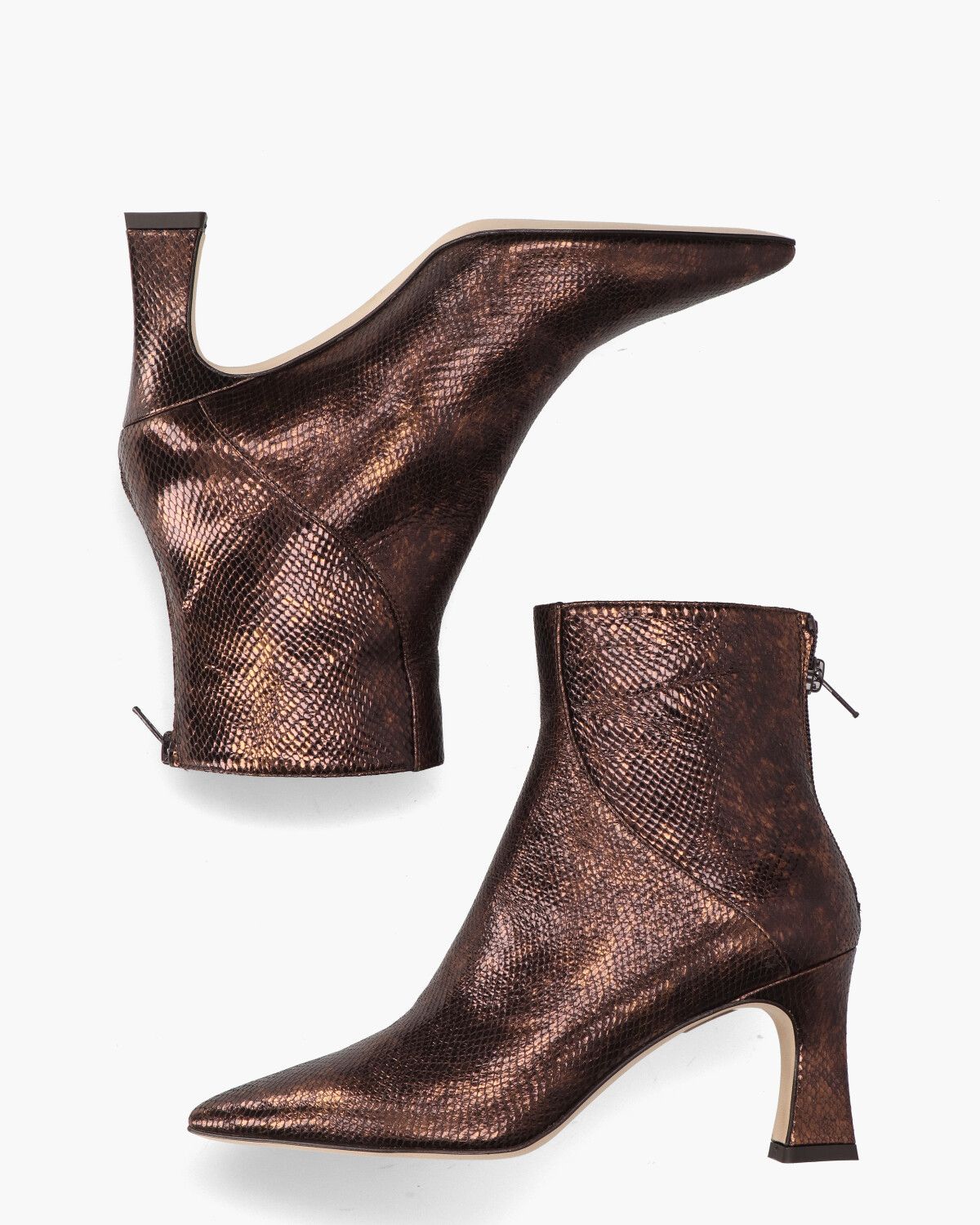 12145 Brons Dames Enkelboots