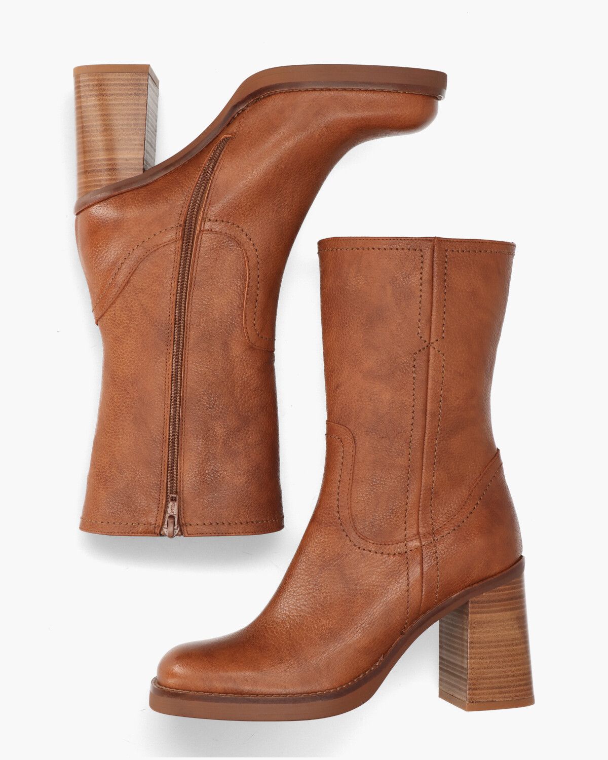 1528 Cognac Damesboots