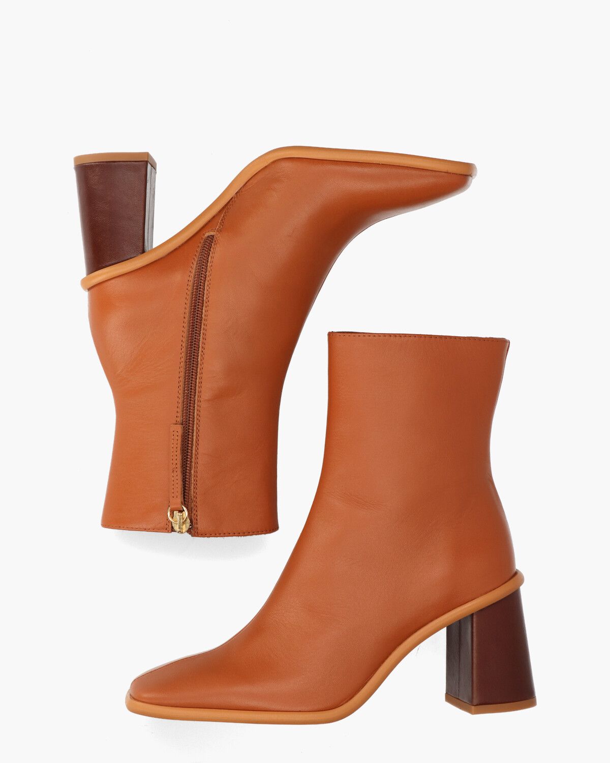 West Cape Vintage Cognac Dames Enkelboots