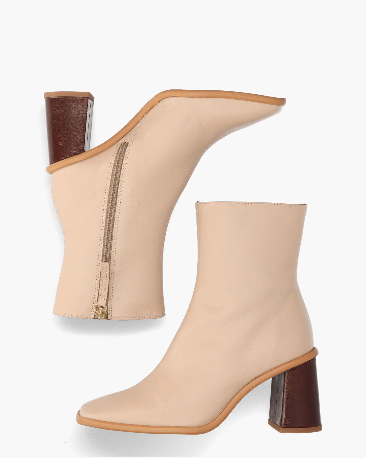 West Cape Vintage Beige Dames Enkelboots