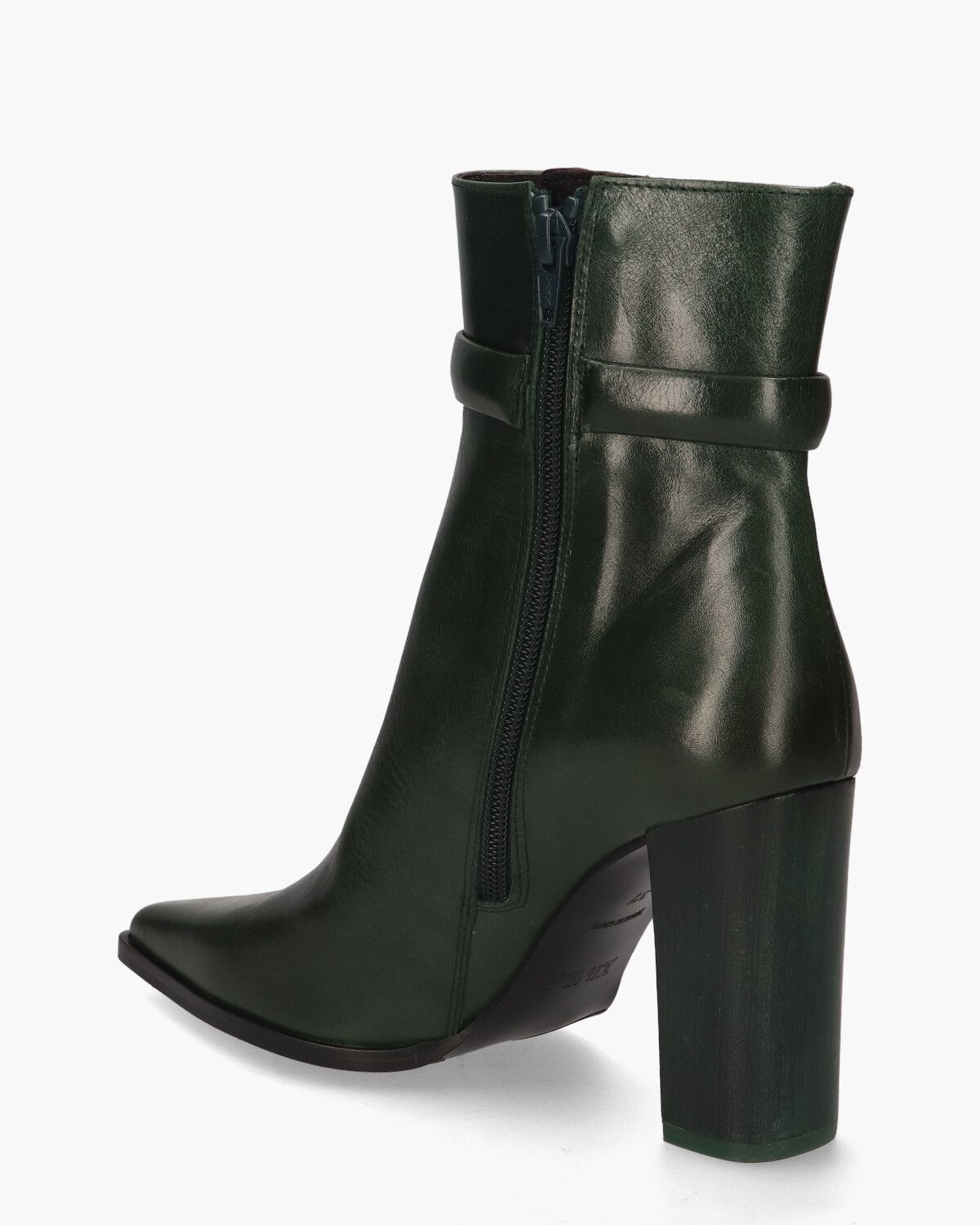 1974 Donkergroen Dames Enkelboots