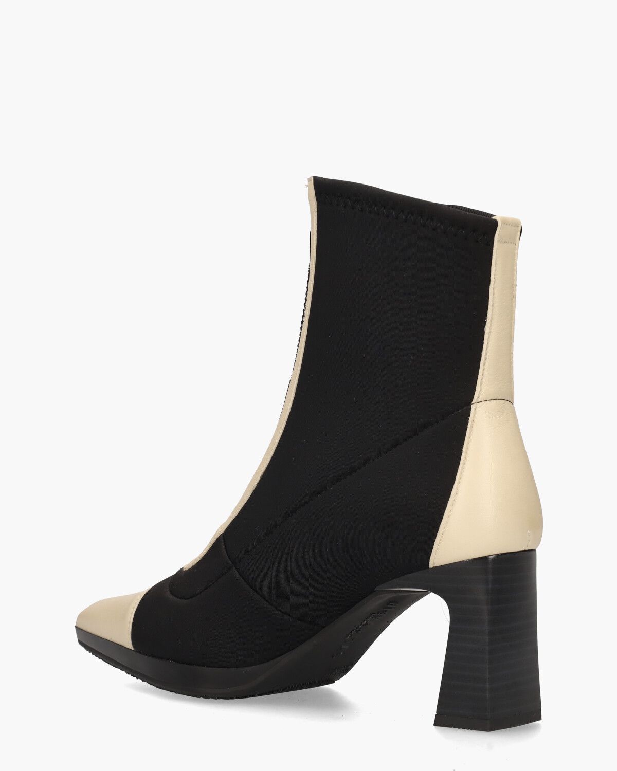 HI243714 Zwart/Off-White Dames Enkelboots