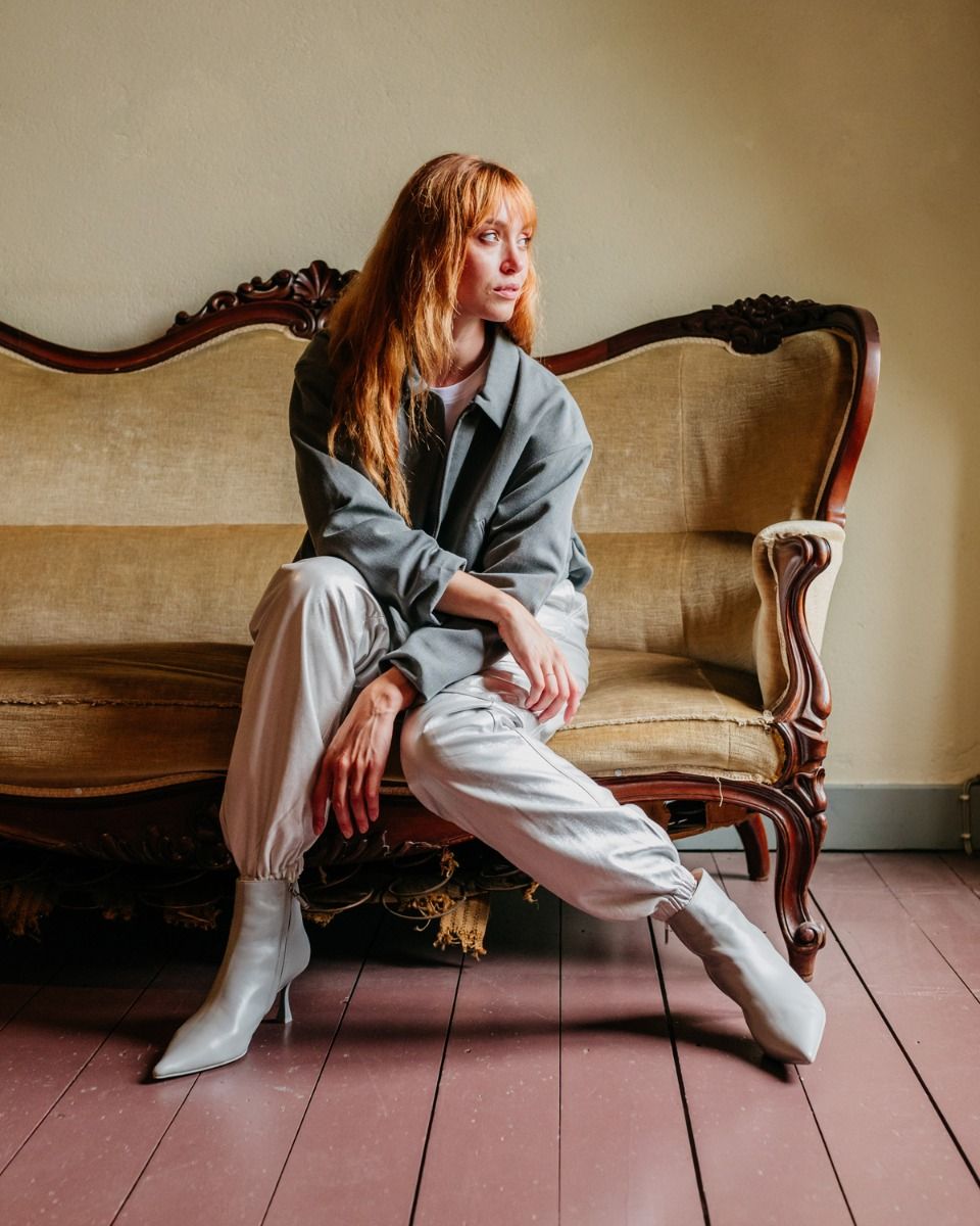 Jazmine Lichtgrijs Damesenkelboots