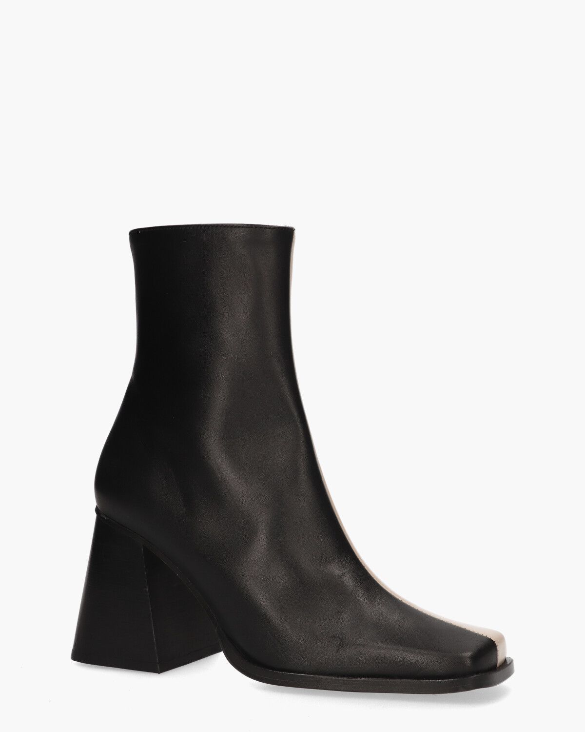 South Bicolor Beige/Zwart Dames Enkelboots