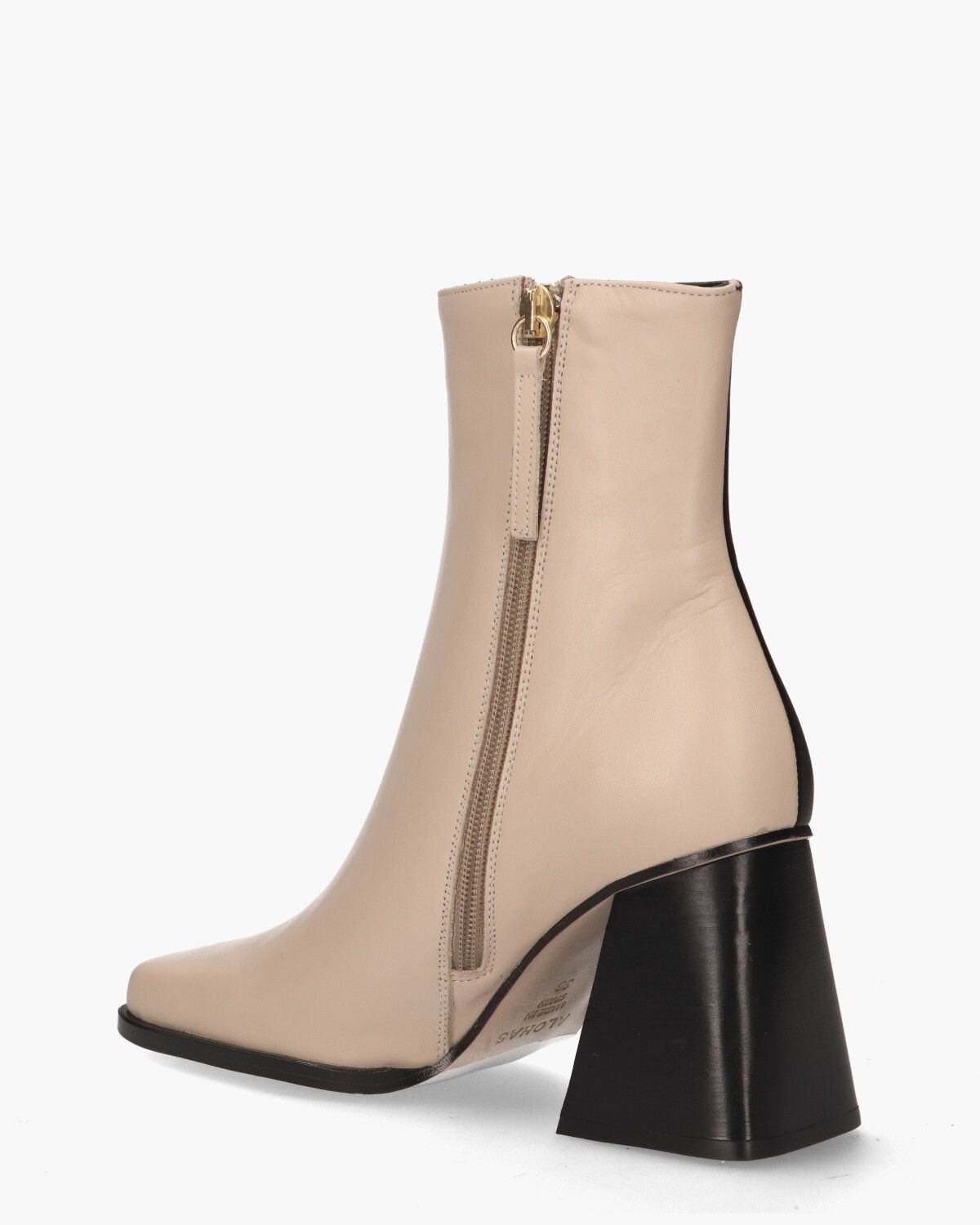 South Bicolor Beige/Zwart Dames Enkelboots