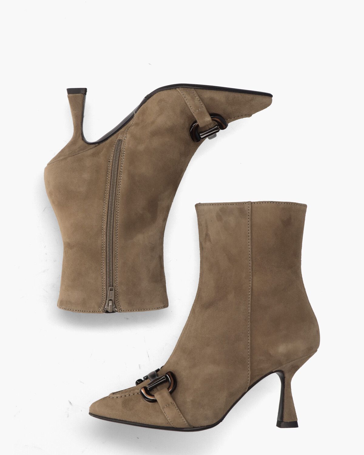 Ante Taupe Dames Enkelboots